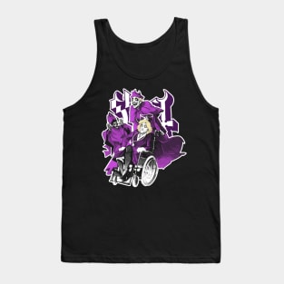 Funny Ghost Dark Purple Tank Top